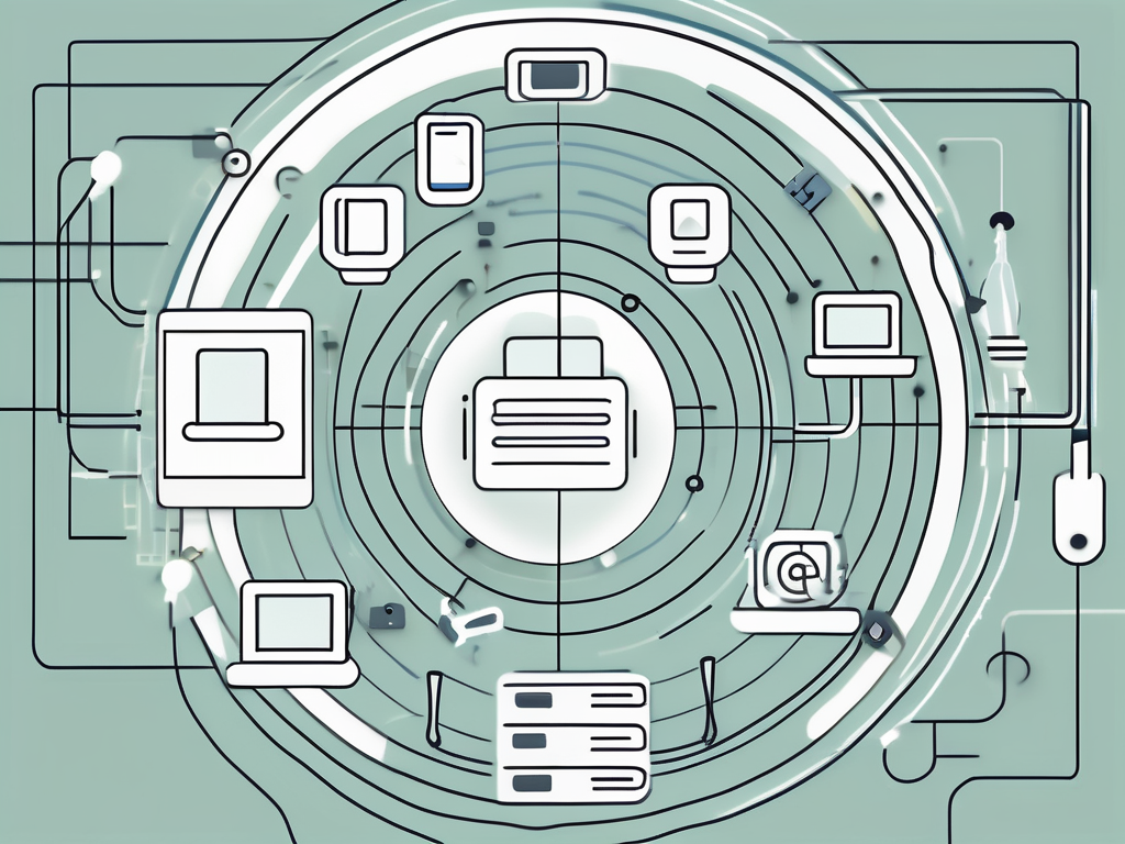 An abstract representation of a digital survey interface