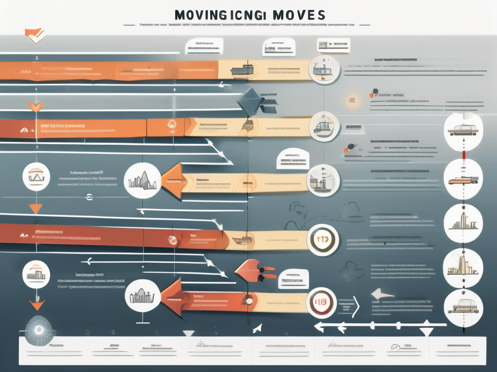 A detailed timeline that visually represents the different stages of moving